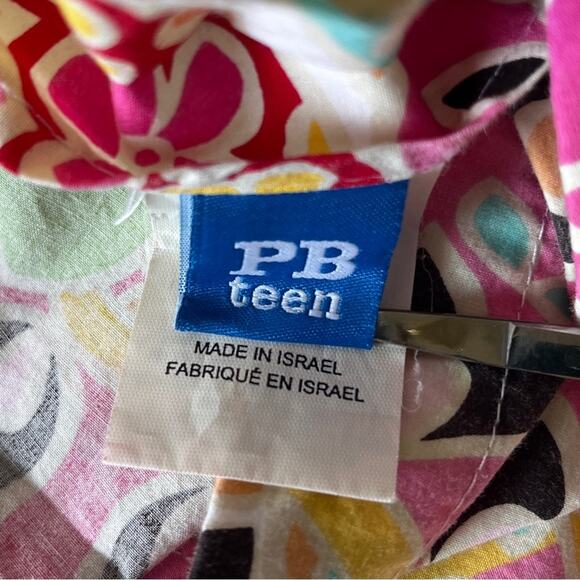 Pottery Barn Teen pink pastel cotton duvet set pillowcases size twin - Picture 7 of 8